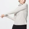 Ultra Stretch AIRism UV-beschermende Hoodie met volledige ritssluiting voor dames