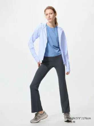 Ultra Stretch AIRism UV-beschermende Hoodie met volledige ritssluiting voor dames