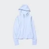 Ultra Stretch AIRism UV-beschermende Hoodie met volledige ritssluiting voor dames