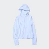 Ultra Stretch AIRism UV-beschermende Hoodie met volledige ritssluiting voor dames