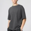Unisex AIRism katoenen oversized T-shirt | Halflange mouwen