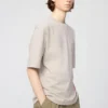 Unisex AIRism katoenen oversized T-shirt | Halflange mouwen