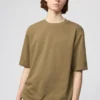 Unisex AIRism katoenen oversized T-shirt | Halflange mouwen