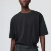 Unisex AIRism katoenen oversized T-shirt | Halflange mouwen