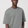 Unisex AIRism katoenen oversized T-shirt | Halflange mouwen