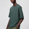 Unisex AIRism katoenen oversized T-shirt | Halflange mouwen