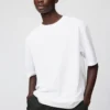 Unisex AIRism katoenen oversized T-shirt | Halflange mouwen