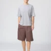 Unisex AIRism katoenen oversized T-shirt | Halflange mouwen