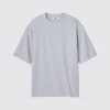 Unisex AIRism katoenen oversized T-shirt | Halflange mouwen