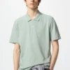 Unisex AIRism katoenen piqué Poloshirt