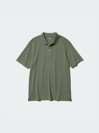 Unisex AIRism katoenen piqué Poloshirt