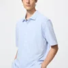 Unisex AIRism katoenen piqué Poloshirt met volledige opening