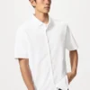 Unisex AIRism katoenen piqué Poloshirt met volledige opening