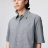 Unisex boxy overhemd | Korte mouwen