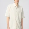 Unisex boxy overhemd | Korte mouwen