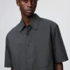 Unisex boxy overhemd | Korte mouwen