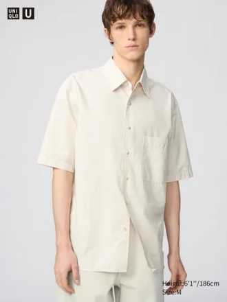 Unisex boxy overhemd | Korte mouwen