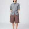 Unisex boxy overhemd | Korte mouwen