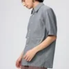 Unisex boxy overhemd | Korte mouwen