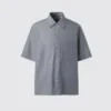 Unisex boxy overhemd | Korte mouwen
