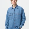 Unisex denim overhemd