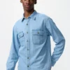 Unisex denim overhemd
