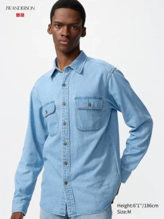 Unisex denim overhemd