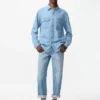 Unisex denim overhemd