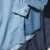 Unisex denim overhemd