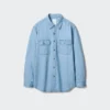 Unisex denim overhemd
