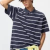 Unisex Dry Pique gestreept Poloshirt | Brede streep