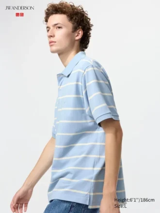 Unisex Dry Pique gestreept Poloshirt | Brede streep