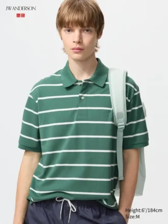 Unisex Dry Pique gestreept Poloshirt | Brede streep