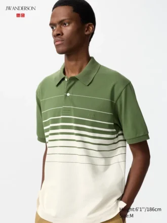Unisex Dry Pique gestreept Poloshirt | Panel