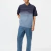 Unisex Dry Pique gestreept Poloshirt | Panel