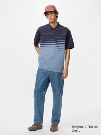 Unisex Dry Pique gestreept Poloshirt | Panel