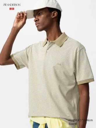 Unisex Dry Pique gestreept Poloshirt | Smalle streep