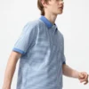 Unisex Dry Pique gestreept Poloshirt | Smalle streep