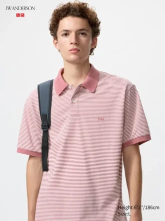 Unisex Dry Pique gestreept Poloshirt | Smalle streep