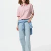 Unisex Dry Pique gestreept Poloshirt | Smalle streep