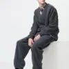 Unisex fleece broek met wijde pijpen