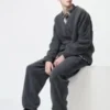 Unisex fleece broek met wijde pijpen