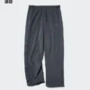 Unisex fleece broek met wijde pijpen