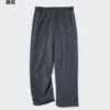 Unisex fleece broek met wijde pijpen