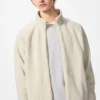 Unisex fleecejas met doorlopende rits
