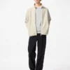 Unisex fleecejas met doorlopende rits