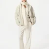 Unisex fleecejas met doorlopende rits