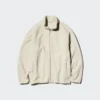 Unisex fleecejas met doorlopende rits