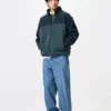 Unisex fleecejas met doorlopende rits | Color Block