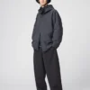 Unisex geborstelde wijde Joggingbroek